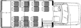 ameritrans 225 shuttle bus, floorplan