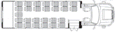 ameritrans f550 f330 floorplan, 29 passengers RL