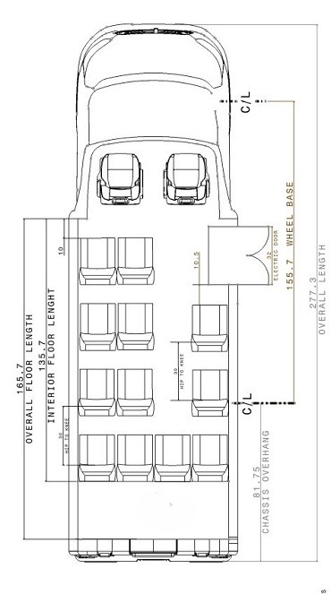 new ventura coach buses for sale, floorplan