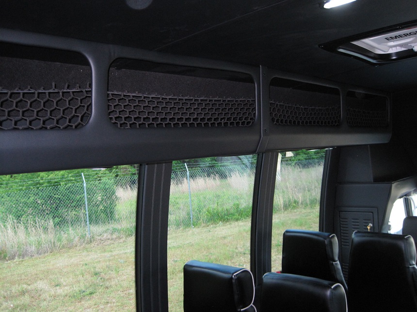 black ventura 15 passenger executive buses