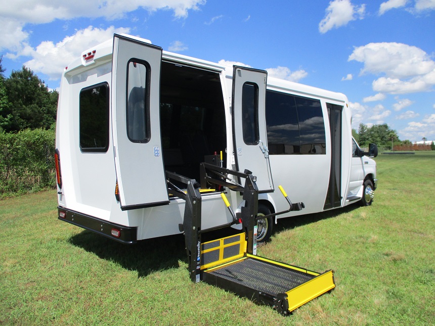 multi position wheelchair lift buses, lift