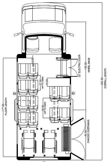 wheelchair lift buses for sale, floor plan