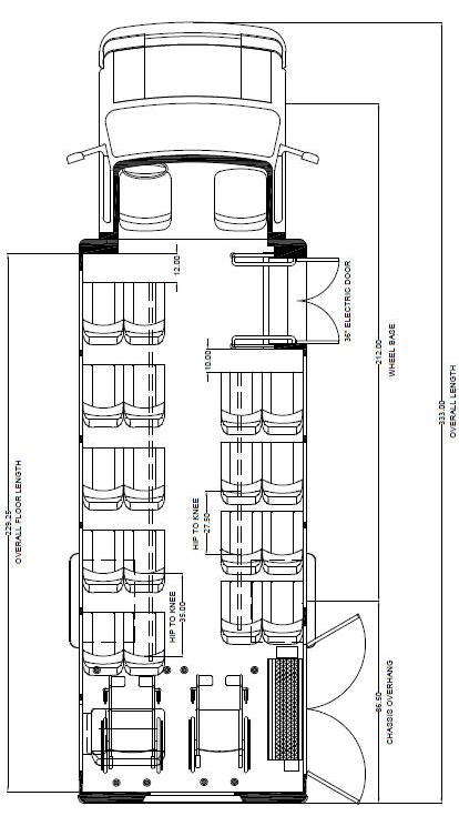 route buses for sale,  floor plan
