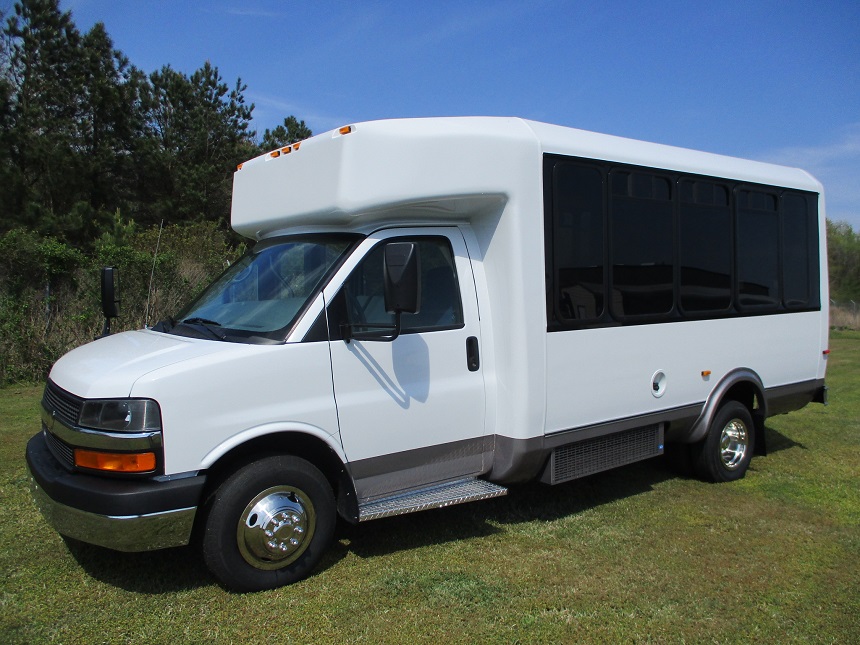 used bus sales, 15 passenger with rear luggage, df