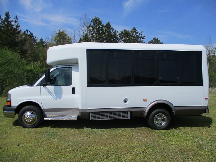 used bus sales, 15 passenger with rear luggage, l