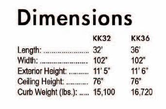 Krystal Koach Chevrolet Kodiak Bus dimensions
