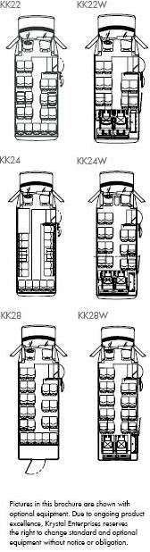 Krystal Koach E450 Shuttle Bus diagram