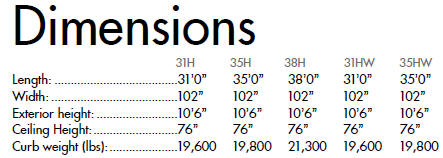 Hybrid Bus Dimensions